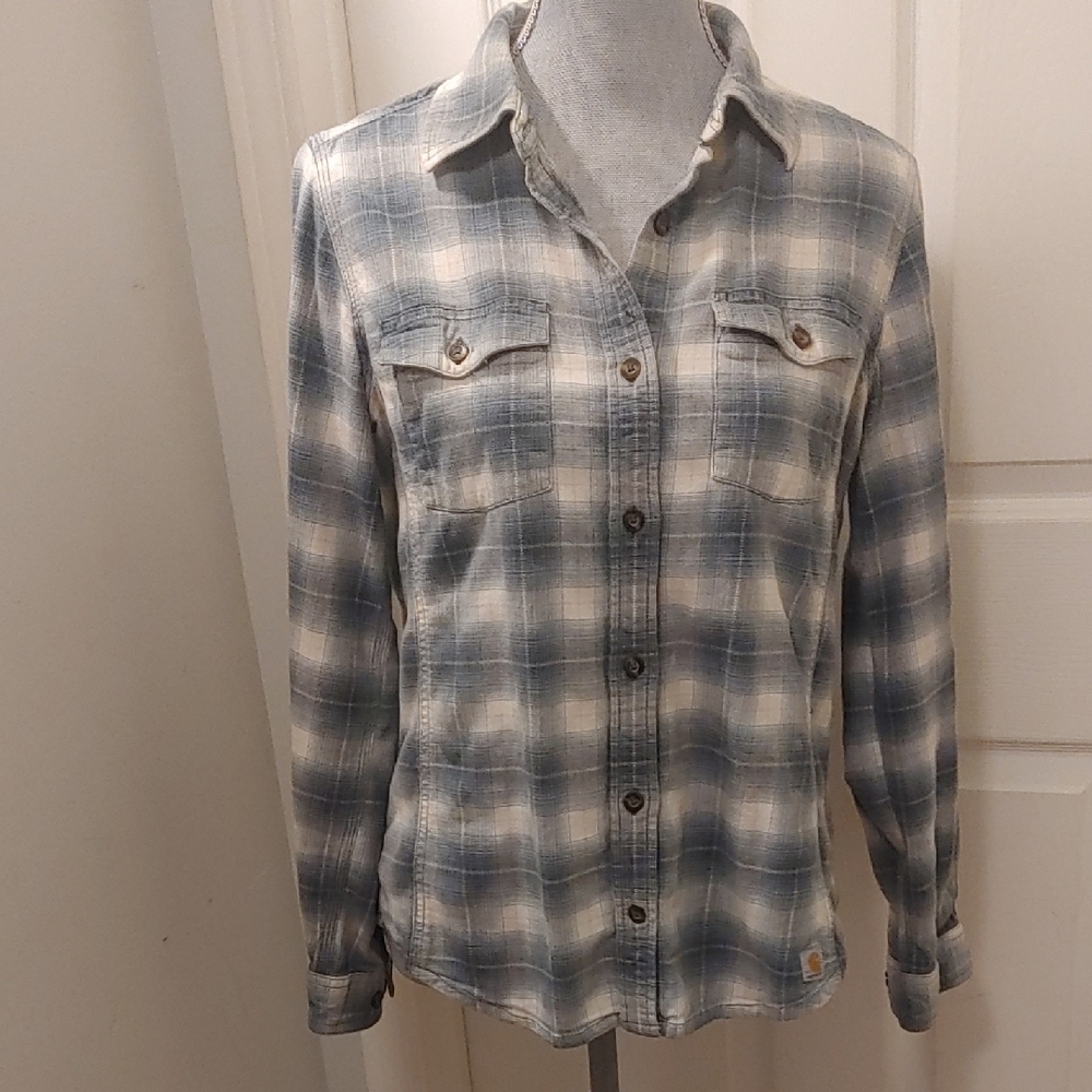 Plaid Button-Up Shirt